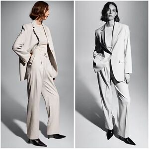 Mango Co-Ord Set Blazer Pants New